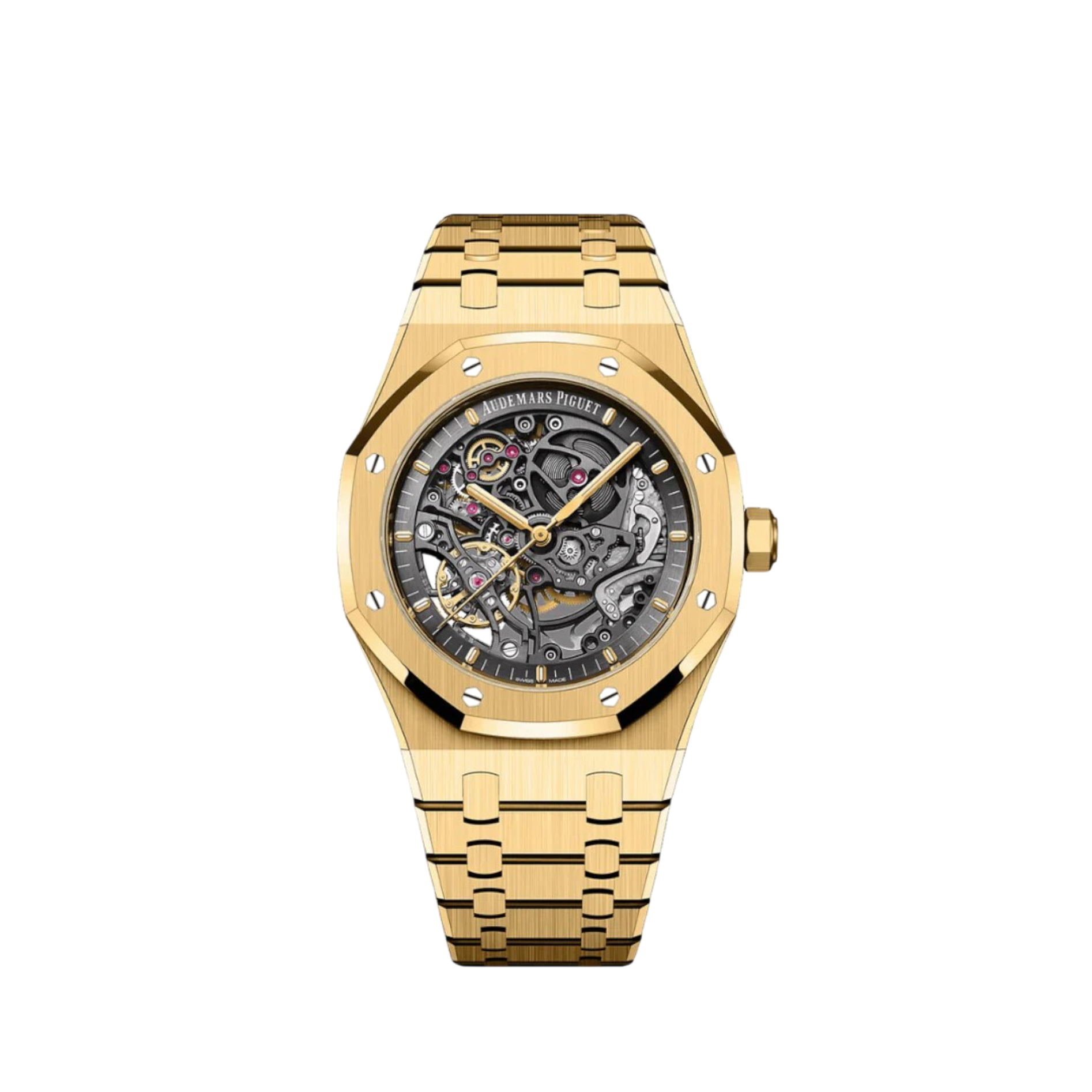 Audemars Piguet Royal Oak 15407BA.OO.1220BA.01 Openwork Double Balance Wheel Yellow Gold